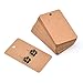 Coopay 200 Pieces Earring Display Card Earring Card Holder Blank Kraft Paper Tags for DIY Ear Studs and Jewelry, 3.5 x 2 Inches (Brown)