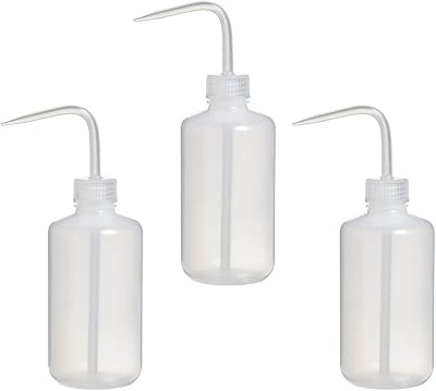 Vidillo 3 Pack 250ml Squeeze Bottle with Narrow Mouth Plastic Water Condiment