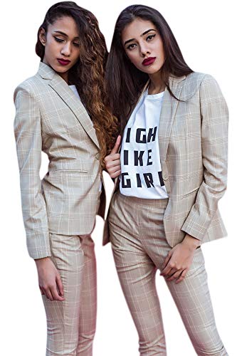 noirde woman's checked blazer-high quality handcrafted statement blazer for women