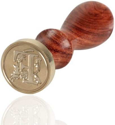 Retro Wood Classic 26 Letter A-Z Alphabet Initial Sealing Wax Seal Stamp (F)