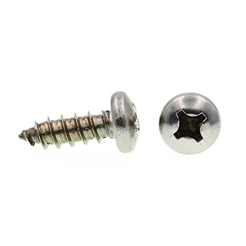 Prime-Line 9021239 Sheet Metal Screw, Pan Head Phillips, #14 X 3/4 in, Grade 18-8 Stainless Steel, Pack of 25