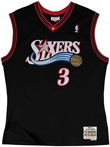 Iverson Philadelphia Throwback Jersey - Black (XL)