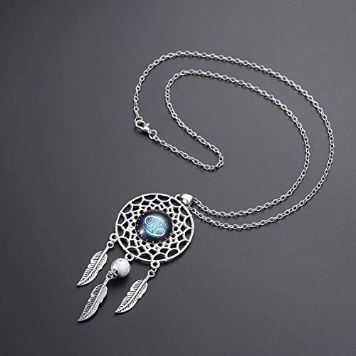 Amazon Com Vorcool Dream Catcher Necklace Women Retro Boho Zodiac