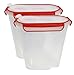 Food Storage Container Cereal Dispenser Holds Family Size Cereal Box Airtight Containers With Silicone Ring 2 Large 21 Cup 5L Best Watertight for Kitchen, Food, Rice, Picnic and Pantry Storage 169 oz