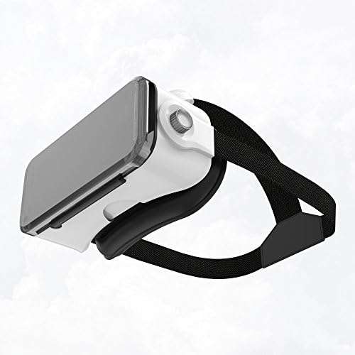 3D VR Glasses Virtual Reality - Headset for VR Games & 3D Movies, Lightweight and Comfortable with Adjustable Lenses & Head Strap, for iOS and Android Smartphone by Novapolt