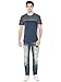 GUESS Factory Men's Rendor Logo Color-Block Crewneck Short Sleeve Tee