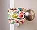 The Original Cushy Closer Door Cushion- Olivia - Owls | No More Noisy Doors! | Door Latch Cover- Baby Safety for Quiet Doors-Child Proofing