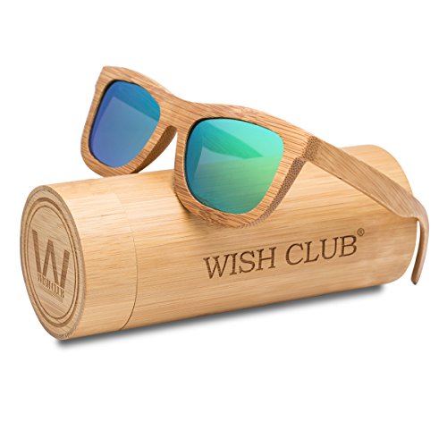 Wish Club Bamboo Wood Frame Lightweight Sunglasses Polarized  display picture 1