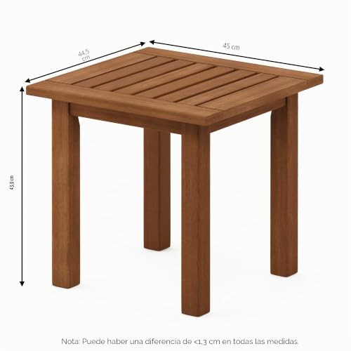 Furinno Tioman Patio Tables, Wood, Natural, One Size