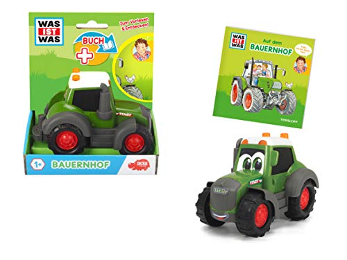 Dickie Toys 204112003 Was ist Was-Bauernhof, Fendt Traktor mit Freilauf, inkl. Was ist Was Buch, farbecht und… – Bild 8