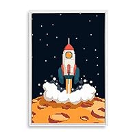 Framed Canvas Wall Art Cartoon Children's Room Canvas Prints Home Artwork Decoration for Living Room,Bedroom - 16x24 inches