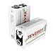 Tenergy Centura 9V NIMH Rechargeable Batteries, 200mAh Low Self-Discharge Square Battery for Smoke Alarm/Detector, 2 Pack