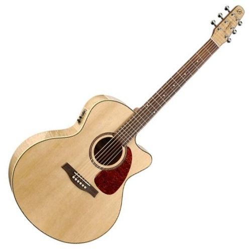 Seagull Performer Cutaway Mini Jumbo Flame Maple QI Acoustic-Electric Guitar Natural