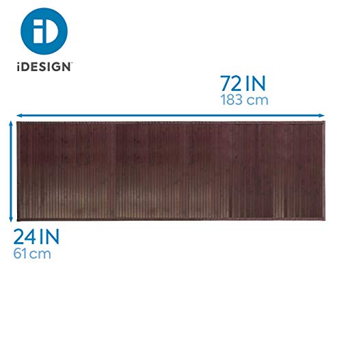 iDesign Formbu Bamboo Floor Mat NonSkid, WaterResistant Runner Rug