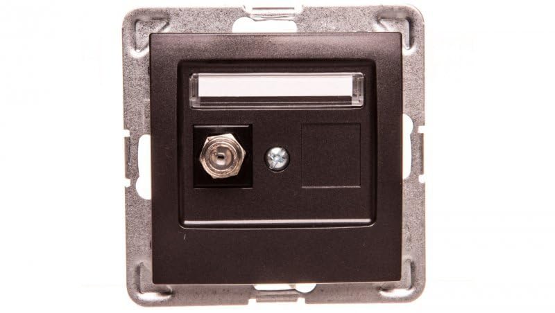 Ospel GPA-1YF/m/50 Socket Anthracite IP20, 71 mm 38 mm 71 mm 52 g