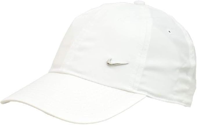 Amazon キャップ 帽子 メンズ レディース ナイキ Nike メタル スウッシュ ホワイト 白 速乾 Metal Swoosh Cap 100 100 ホワイト キャップ 通販