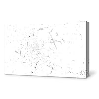 Canvas Wall Art Construction Sketches Canvas Prints Home Artwork Decoration for Living Room,Bedroom - 12x18 inches