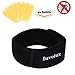 Mosquito Repellent Bracelet - Natural Insect Repeller Deet Free Effectively Repels Insects and Mosquitoes - Travel Pest Control Repeller for Kids,Adults - 60 Day Protection with 4 Plant Refills Black