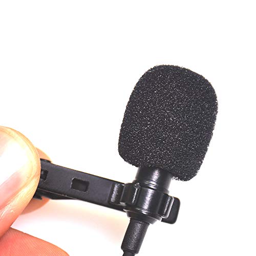 Riqiorod Lavaliver Microphone, 3.5mm Omnidiectional Condenser Phone Mic for Video Recording, Camera, Interview, Conference, Youtube Vlogging Facebook Livestream, XBOX Game, Podcast, Apple iPad Studio