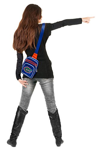 Littlearth NCAA Florida Gators Mini Cross Sling Bag, Blue, 7" x 10" x 3"