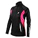 TCA Women's Winter Run Half-Zip Long Sleeve Running Top - Black/Pink, Medium
