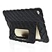 Apple iPad Air 2 Hideaway with Stand Black Gumdrop Cases Silicone Rugged Shock Absorbing Protective Dual Layer Cover Case