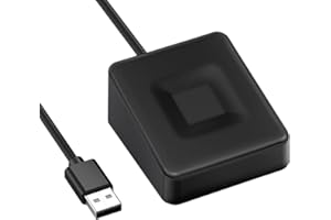 TEC ESS Enhanced Sign in Security USB Fingerprint Biometric Passkey Scanner – SecureTouch WireKey Fast Login <1s Windows Hello Business 360° Recognition TE-FPA-CA1