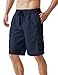 TM-MSB01-NVY_Medium Tesla Men's Swim Trunks Quick dry Water Beach Board Shorts MSB01/MSB02/MSB03