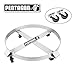 55-Gallon Drum Dolly - Heavy-Duty Steel Dolly with Cross Braces and 4 Caster Wheels – 1,000-Pound Capacity by Pentagon Tools