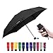 Travel Compact Umbrella Windproof Mini Sun & Rain Umbrella Ultra Light Parasol - Fits Men & Women, Gift Choice(Black)