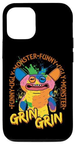 Fuggler Grin Grin Multicolour Rainbow Fur Case for iPhone 12/12 Pro