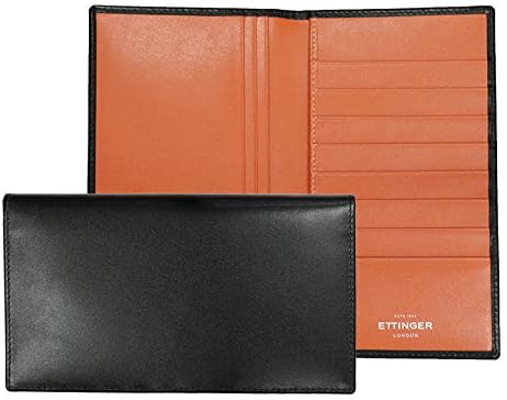 Amazon Co Jp エッティンガー Ettinger 長財布 メンズ 長札 小銭入れナシ ロイヤルコレクション バイカラー St806ajr Orange ブラック オレンジ 並行輸入品 服 ファッション小物