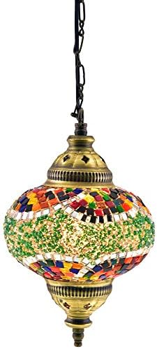 (18 Variations) Newest CopperBull 2018 Turkish Moroccan Tiffany Style Handmade Mosaic Hanging Ceiling Lamp Light Pendant Fixture Lantern (17)