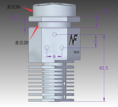 TWP 3D Printer accessories 3 in 1 out Multi-color Extruder Hotend Kit NF THC-01 Three Colors Switching Hotend Kit for 0.4mm 1.75mm