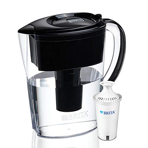 Brita 6 Cup Space Saver BPA Free Water Pitcher with 1 Filter