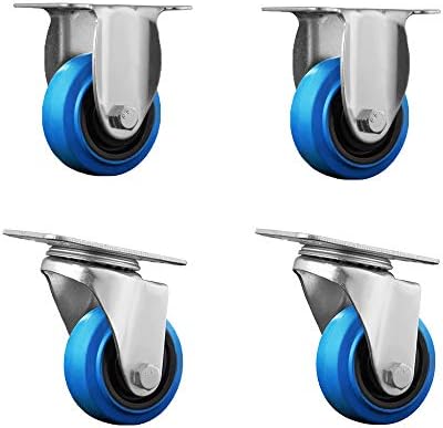 4 家具用回転キャスター ゴム製キャスター ノイズのない工業用キャスター 高温
