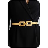 COSYDAYS Gold Dress Belt Strech Metal Belts Fashion Mardi Gras Waist Accessories for Women