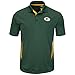 Majestic Green Bay Packers Mens Green Field Classic II Synthetic Polo Shirt