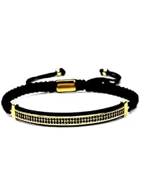 KOKOKOSHELL Royal Crown Jewels - Juego de 3 brazaletes dorados y plateados