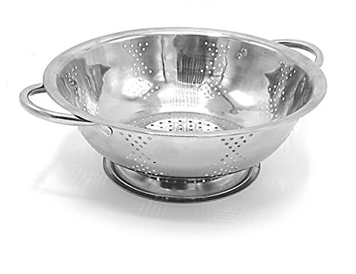 Stainless Steel Straining Bowl. By Kitchen Winners