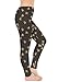 CowCow Womens Dark Gray Pattern of The Bee On Honeycombs Leggings, Dark Gray - L