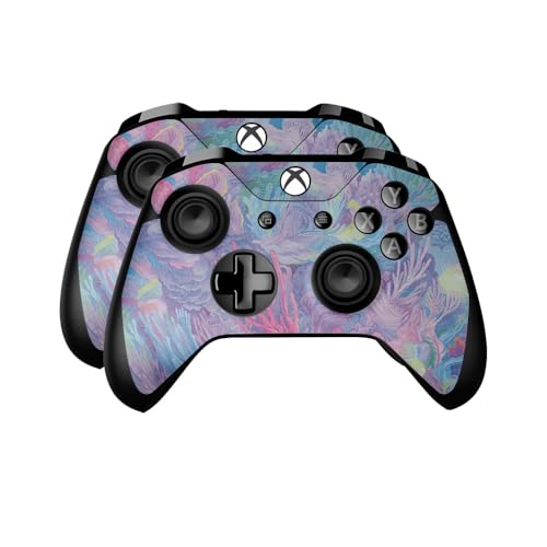 Glossy Glitter Skin Compatible with Microsoft Xbox One Controller (2 Pack) - Dr…