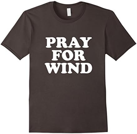 Men's Pray for wind kite surfing shirt Medium Asphalt