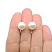Pretty Smart Round Simulated Shell Pearl Invisible Clip On Earrings for Non-Pierced Ears White (10mm)