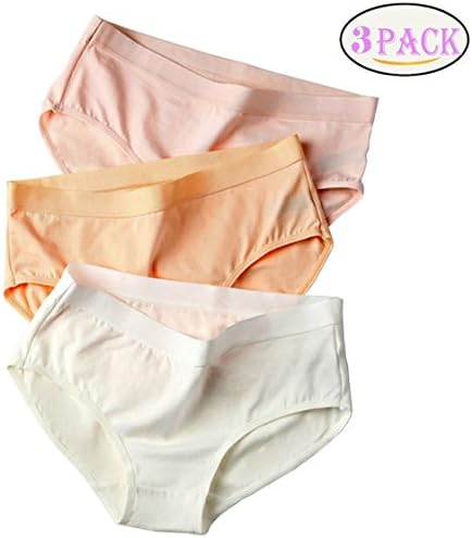 lingirl Women’s Invisible Soft Underwear Middle-Waisted Sexy Cotton Healthy Panties Pack of 5 7 (3pack, 6/US M)