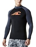 Tesla TM-MSR12-KKH_X-Large Men's UPF 50+ Long Sleeve Rashguard MSR12