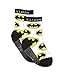 Batman Boy's 6 pack Socks with Grippers (2T-3T, Black/Multi)