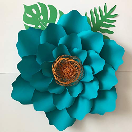 6 Sizes Large Paper Flower Template Petal 21 DIY Flower Templates