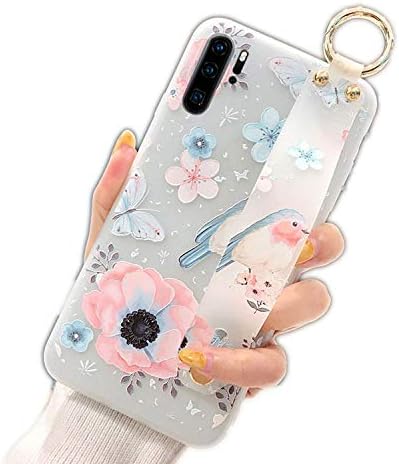 Soft D Phone Case for Huawei P20 P30 Pro P10 Plus Mate 10 20 Pro Nova 3 3i 2s 4 Honor 10 7a Wrist Strap Holder Cases,Bird,For Nova 3