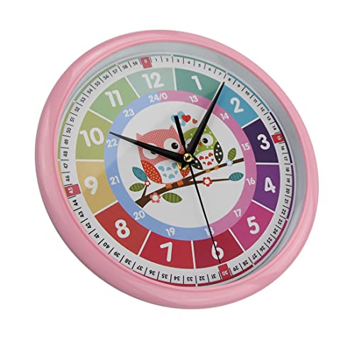 PROVIVID Silent Telling Time Teaching Clocks Battery Operated Non